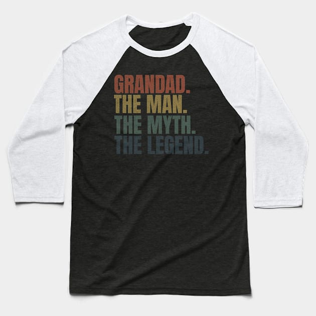 Grandad the legend Baseball T-Shirt by Maison de Kitsch